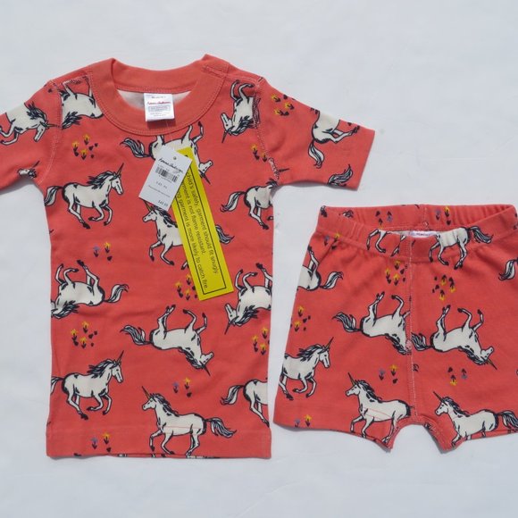 Hanna Andersson 90 Girls 3T Pajamas Short John NEW - Picture 2 of 10